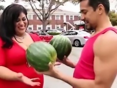 Funny carries her big melons