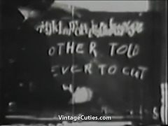 School Girls get a Hardcore Group Sex Lesson (1950s Vintage)