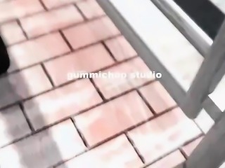 Hentai anime maiden giving blowjob to her boss