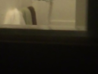 Wife ass spy bathroom voyeur