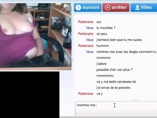 Beautiful French girl exposes her body and masturbates on the webcam