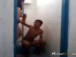 Indonesian Couple Fucking In Bathroom