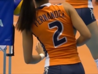 Winifer is a hot volleyball player