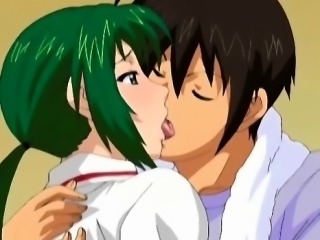 Lustful anime girl eating cock doggy gets cunt all wet
