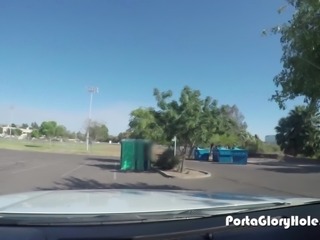 Porta Gloryhole Chubby blonde cum lover