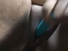 Black Girl Fucks Her Pussy With Vibrator