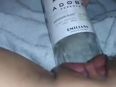 MissXXXandPAIN - Wine Bottle in my sweet pussy