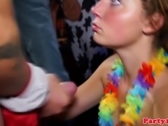 Euro party amateur gets cumshot after tugging on the dancefloor After-party,...
