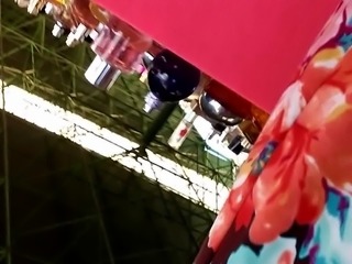 Turkish Mature Upskirt in Farmer Bazaar (Thong)