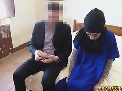 A nice, beautiful Arab woman got paid to suck