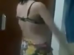 Hot Indian Striptease Seducing Dance