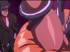 Caught busty anime ghetto hard drilled by monster tentacles