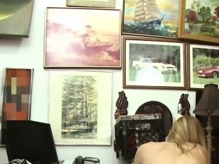 Cumswallowing pawnee caught on spycam