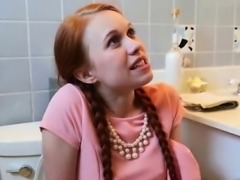 Teen So Small She Got Stuck in the Toilet!