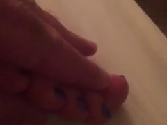 Blue Toes Massaged...