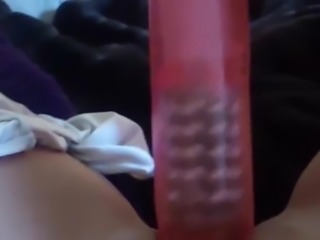 Teen Dildo Bate ( parents at home )