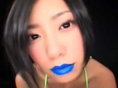 Blue spit fetish