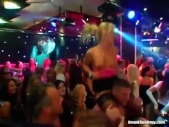 Striptease party turns into hardcore orgy action