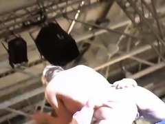 squirting on public stage