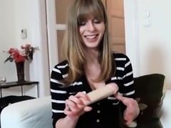 Hungarian teen hottie gets a dick present for xmas