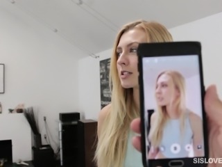 Sexy slender blonde with a marvelous ass takes a deep fucking in POV