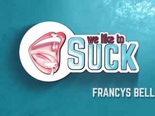 Cum play action for naughty Francys Belle in hardcore scene