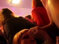 Frisky chicks get entirely crazy and naked at hardcore party