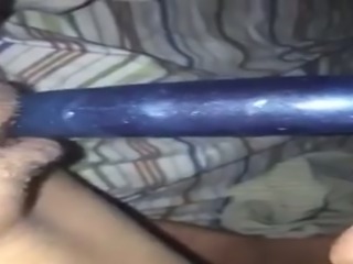 A blue dildo was really useful for slutty anon webcam nympho's cunt
