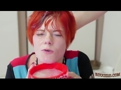 Life selector bondage and kitchen punishment Cummie, the Painal Cum