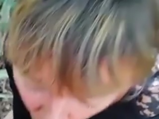 cheatin in forest sucking and cum