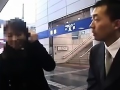 Ravishing Japanese babe with big tits gets taken home and f