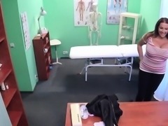 Doctor bangs monster boobs patient