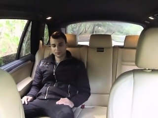 Female fake taxi driver recording her fucker