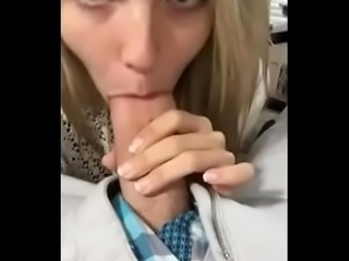 Blonde getting a facial after blowing a big dick | 1webhosting.net/XXX