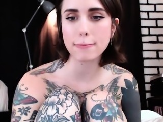 Amazing Solo Webcam Show With Dirty Tattooed Camslut