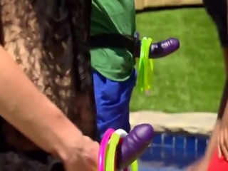 Amateur swingers having a sexy orgy in reality show