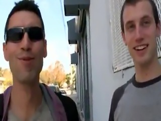 Gay men public boner Streched Out with Joey Ray
