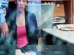 Alexa Rayes tight pussy fuck from behind by the LP Officer
