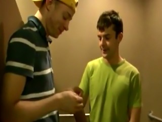 Gay man military porn Busted in the Bathroom