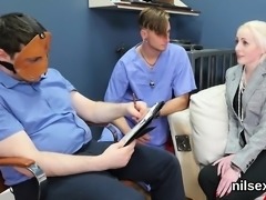 Nasty teen was brought in asshole asylum for awkward therapy