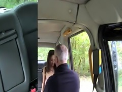 Cutie passenger fucked in the backseat for a free fare