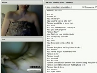Girl with massive tits on chat