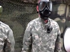 Military training turns into hardcore ass fucking