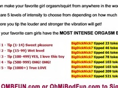 Milf Brunette Likes Double Toy Action Activate OMBFUN VIBE On Demand T