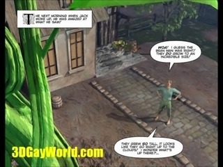 Jack and the Beanstalk 3dgay cartoon comic gay famous fairy tale