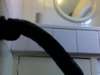Unbelievable huge black cock dildo extreme anal insertion