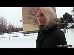 Cutie amateur european slut seduces tourist dor a street blowjob 28