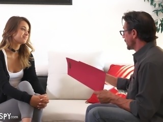 Uma Jolie is interested in a mature hunk's huge boner