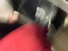 NASTY WHORE GOES ASS TO MOUTH IN BAR BATHROOM