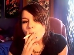 Elizabeth Douglas 3rd video on webcam tell about her smoking